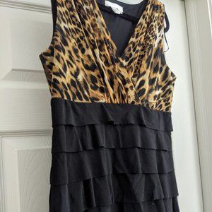 Leopard London times cocktail dress size 10